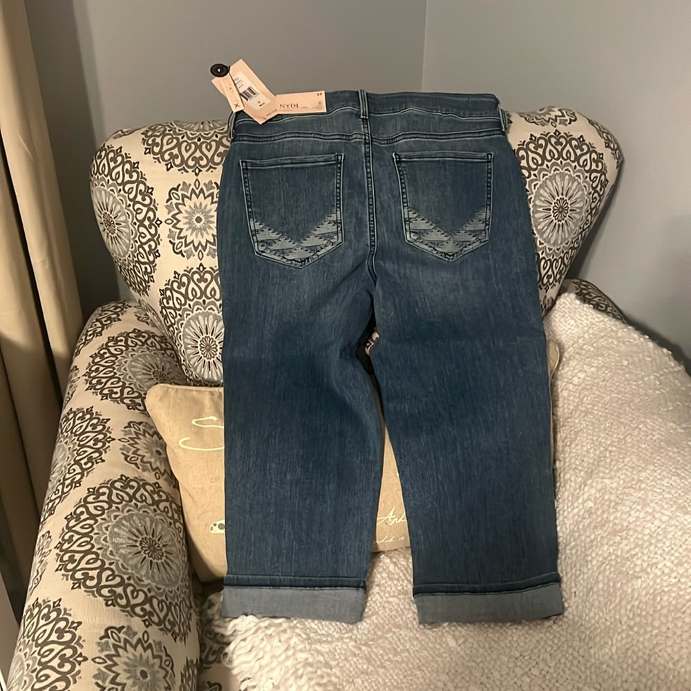 NWT NYDJ Marilyn straight cropped jeans size 8p